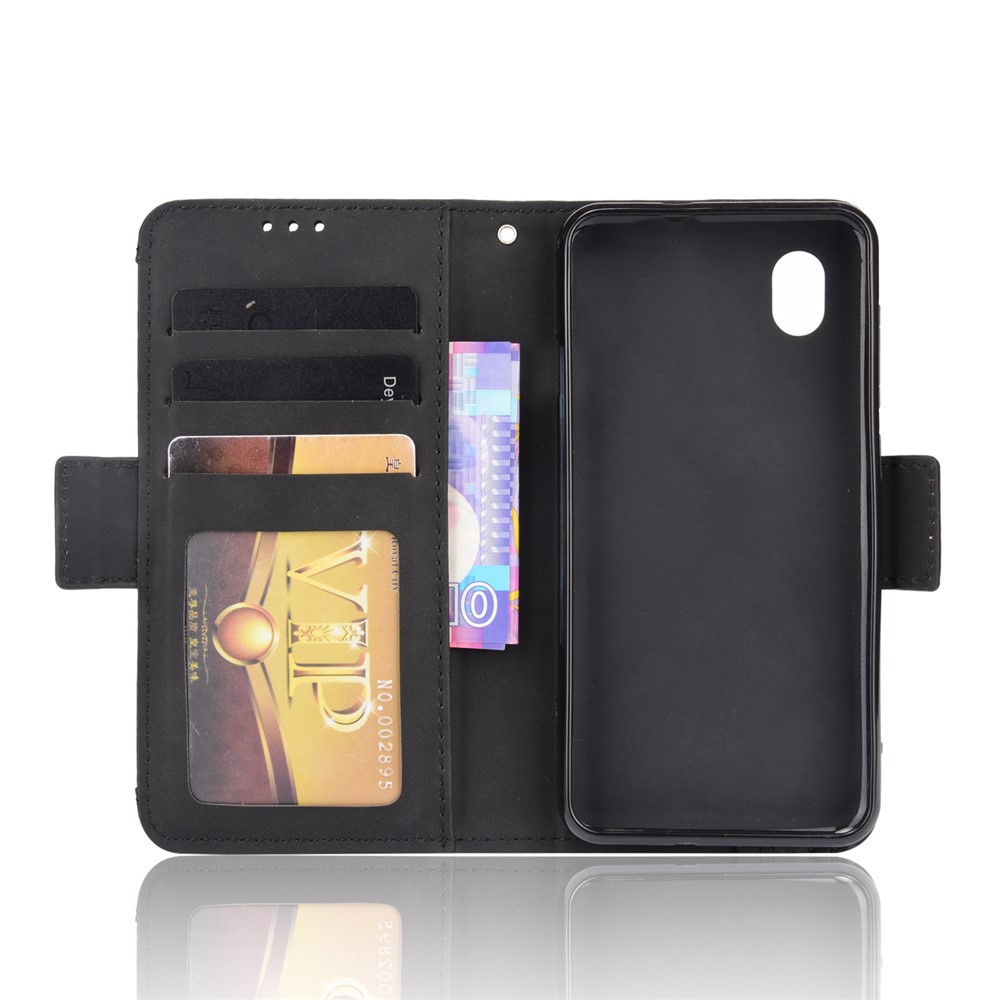 PU Leather Mobile Phone Protection Case Wallet Stand Cover Shell with Multiple Card Slot Design for ZTE Blade L8/Blade A3 (2019)/A31 Lite - Black-6