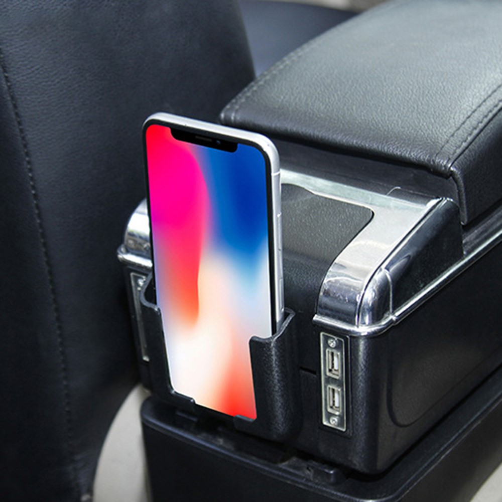 Universal Adhesive Car Phone Holder Stand Vehicle Mobile Phone Storage Box Organizer-6