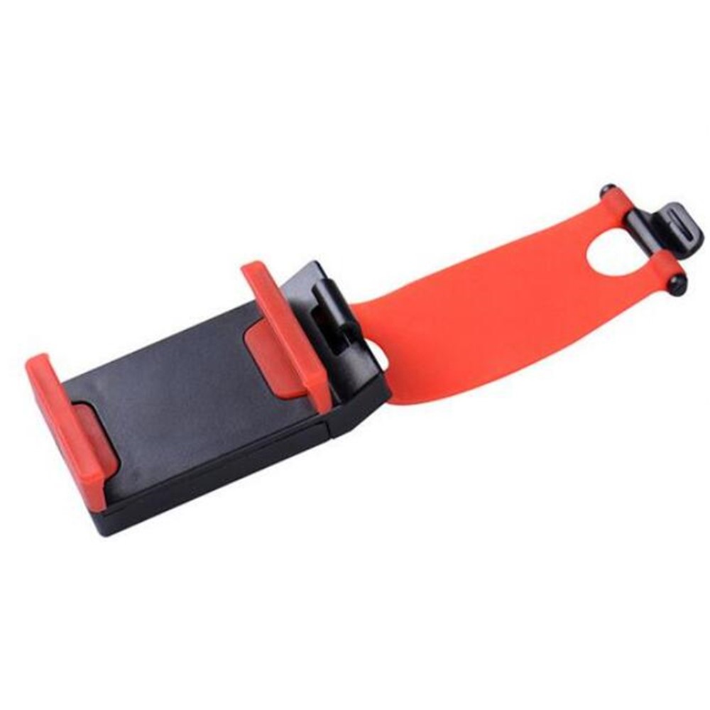 Car Phone Holder Steering Wheel Hanging Mount Mobile Phone GPS Clip Bracket - Red-8