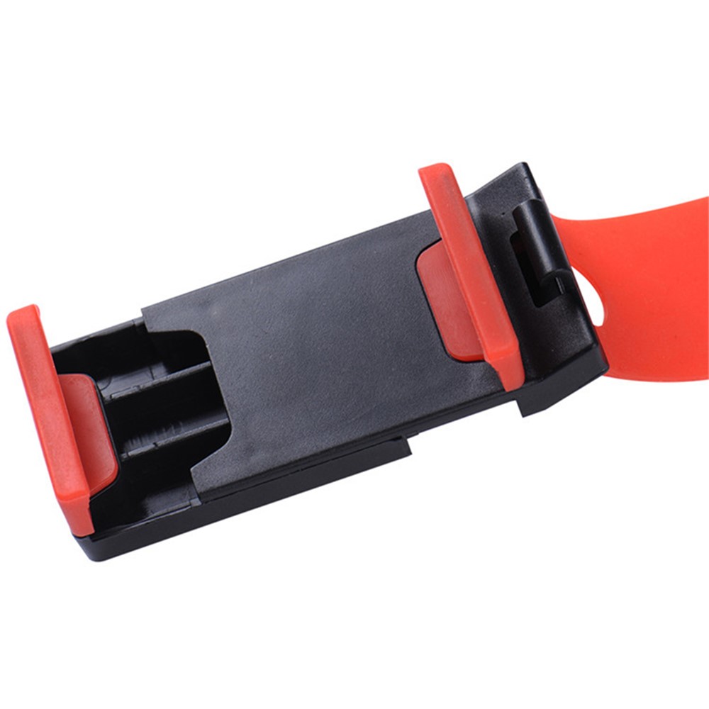 Car Phone Holder Steering Wheel Hanging Mount Mobile Phone GPS Clip Bracket - Red-9