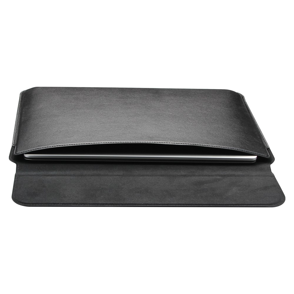PU Leather Waterproof Notebook Laptop Sleeve Bag Horizontal Carrying Pouch for MacBook Air 13 inch - Black-10