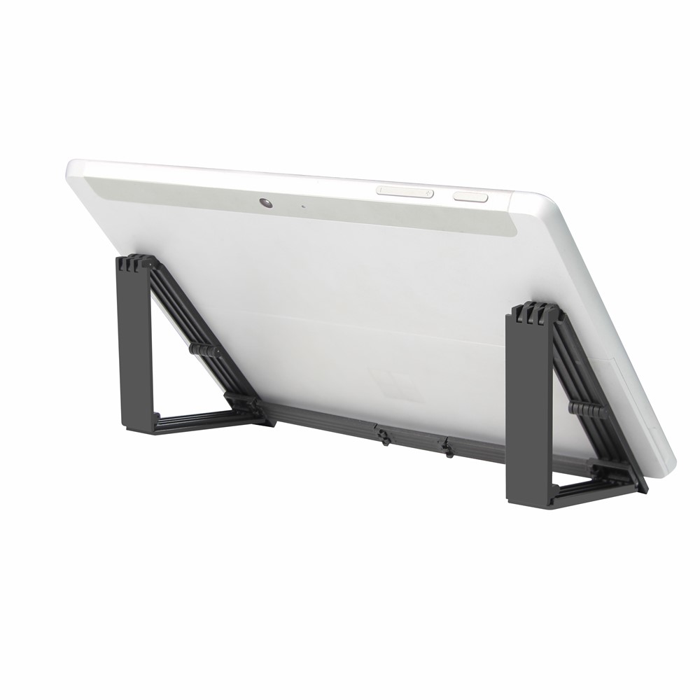 3-in-1 Adjustable Laptop Tablet Mobile Phone Holder Stand Desktop Heat Dissipation Notebook Bracket - Black-2