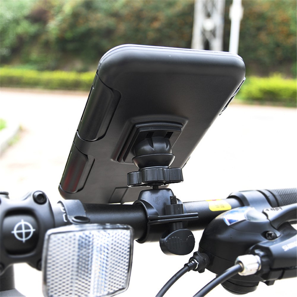 Electric Bicycle Bike Handlebar Mount Waterproof Phone Case Holder Stand-3