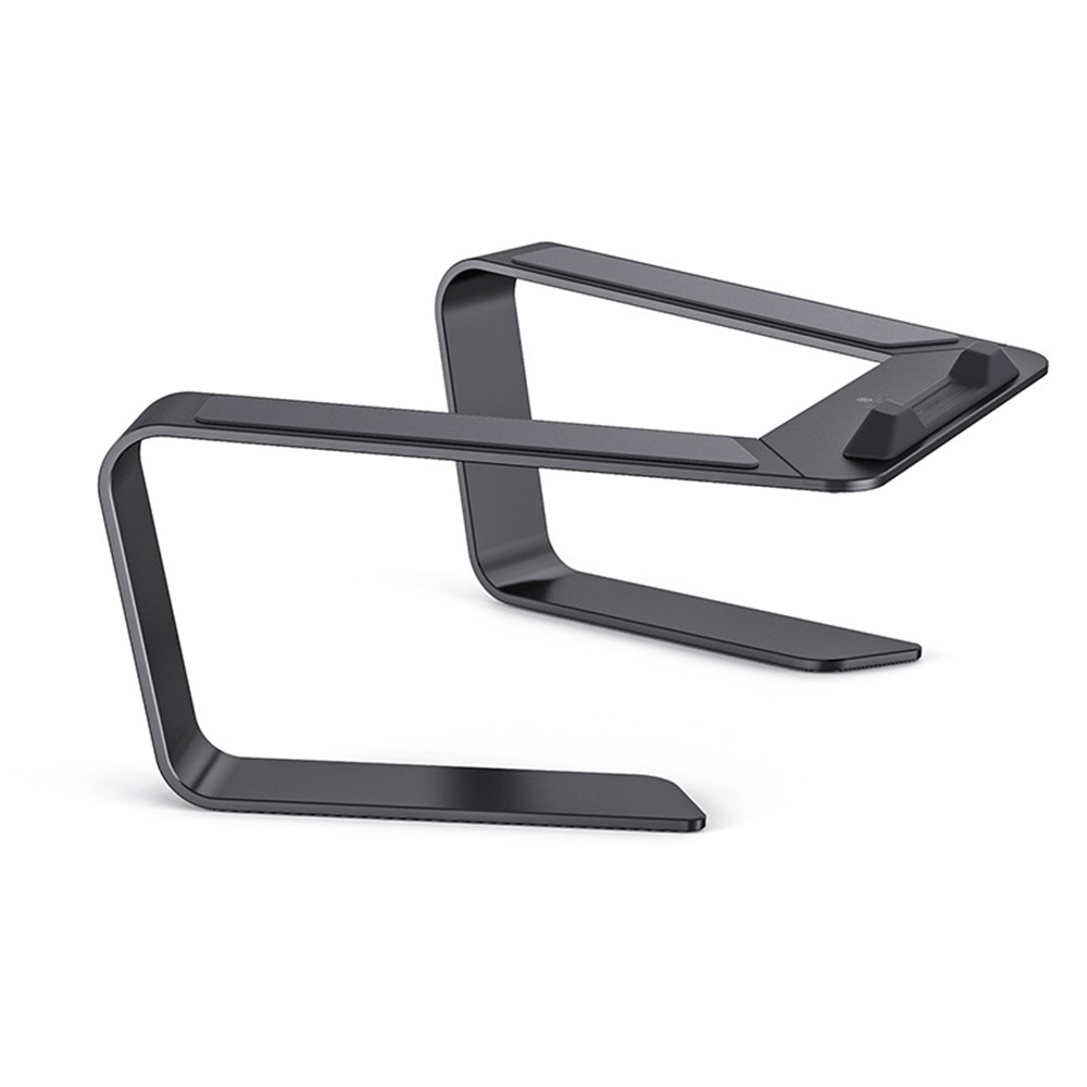 P49 Detachable Laptop Riser Stand Notebook Holder Bracket Cooler for MacBook Lenovo Asus - Dark Grey-1
