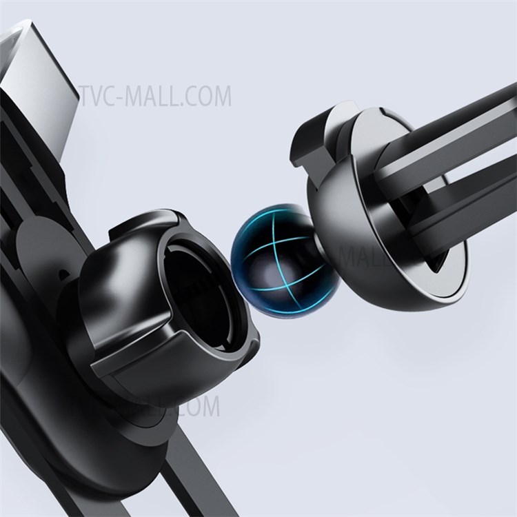 U3 Universal Gravity Phone Holder Rotatable Car Air Outlet Mount Phone Bracket - Grey-7