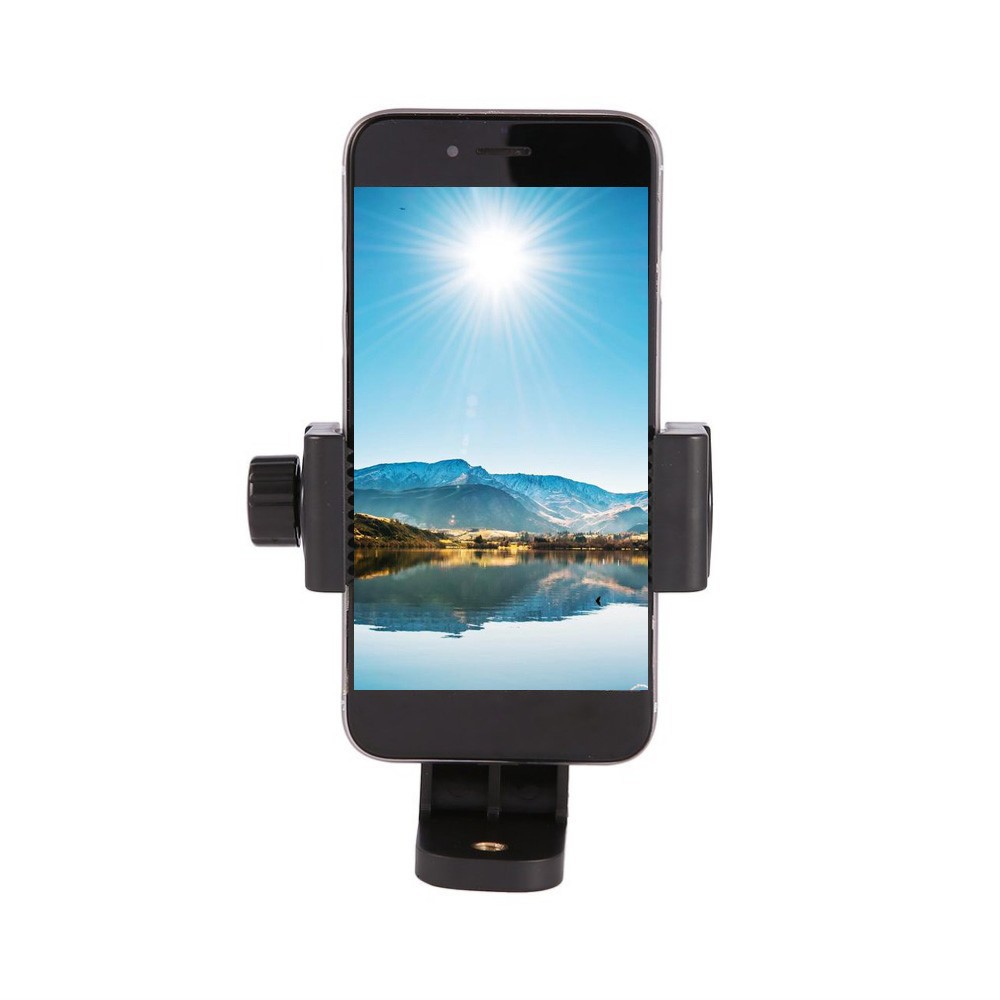 Universal Tripod Mount Phone Holder Adjustable Cell Phone Vertical Clamp Bracket 360-degree Rotating Phone Stand Holder with 1/4" Holes for Photography Live-stream-7