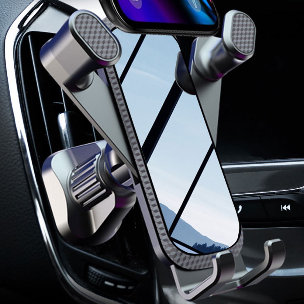 I-type Shockproof Car Phone Mount Adjustable Universal Vehicles Air Vent Phone Holder for 4-6.5 Inches Mobile Phones-3