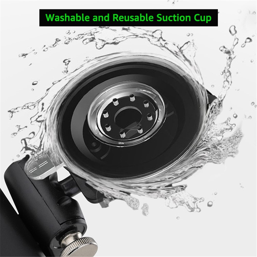 K1 Magnetic Car Dashboard Windshield Phone Holder Stand 360 Degrees Rotating Phone Mount Bracket - Black-3