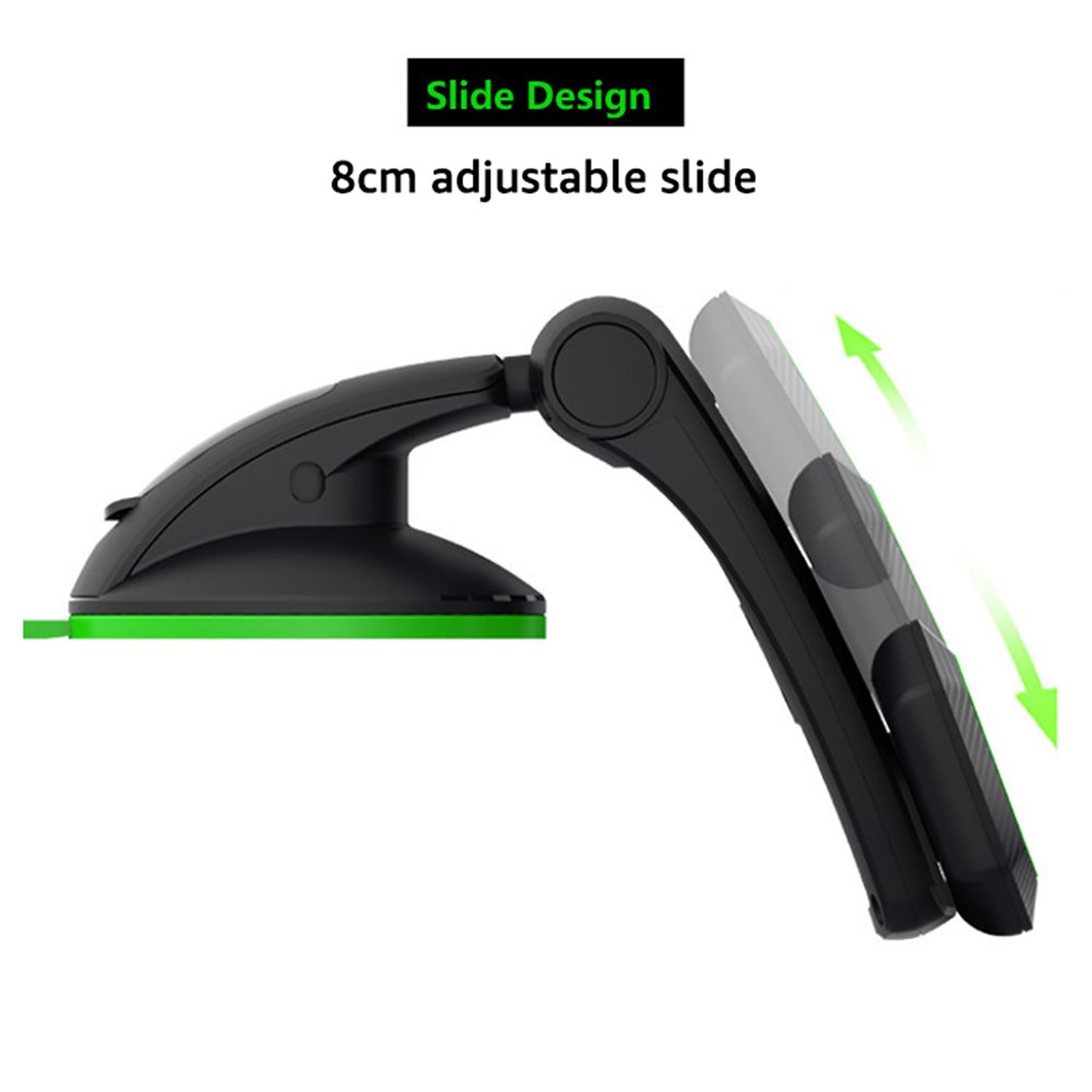 K1 Magnetic Car Dashboard Windshield Phone Holder Stand 360 Degrees Rotating Phone Mount Bracket - Black-7