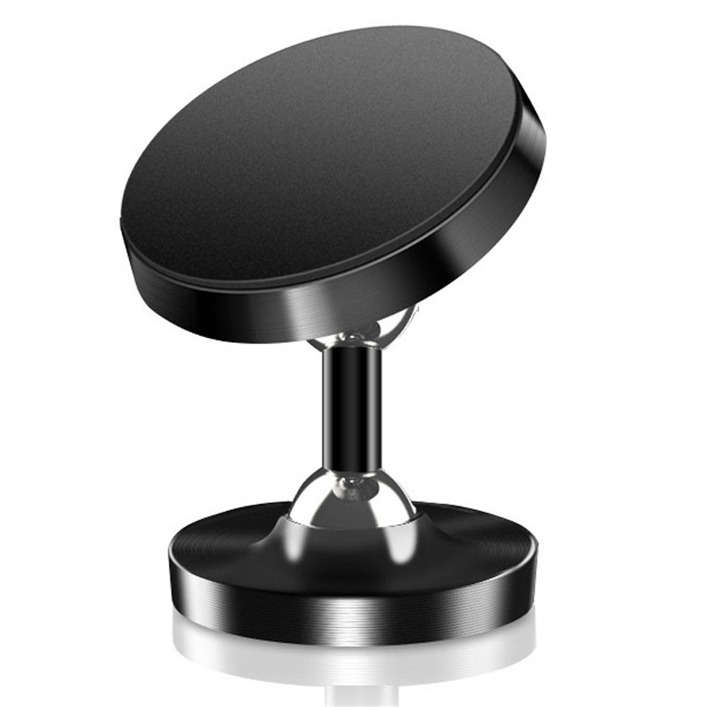DW-55 Frosted Magnetic Car Dashboard Phone Holder Stand 360 Degrees Rotating Metal Phone Bracket - Black-2