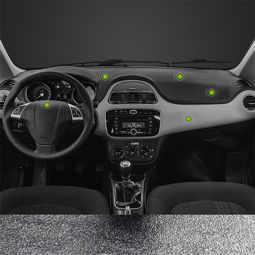DW-55 Frosted Magnetic Car Dashboard Phone Holder Stand 360 Degrees Rotating Metal Phone Bracket - Black-6