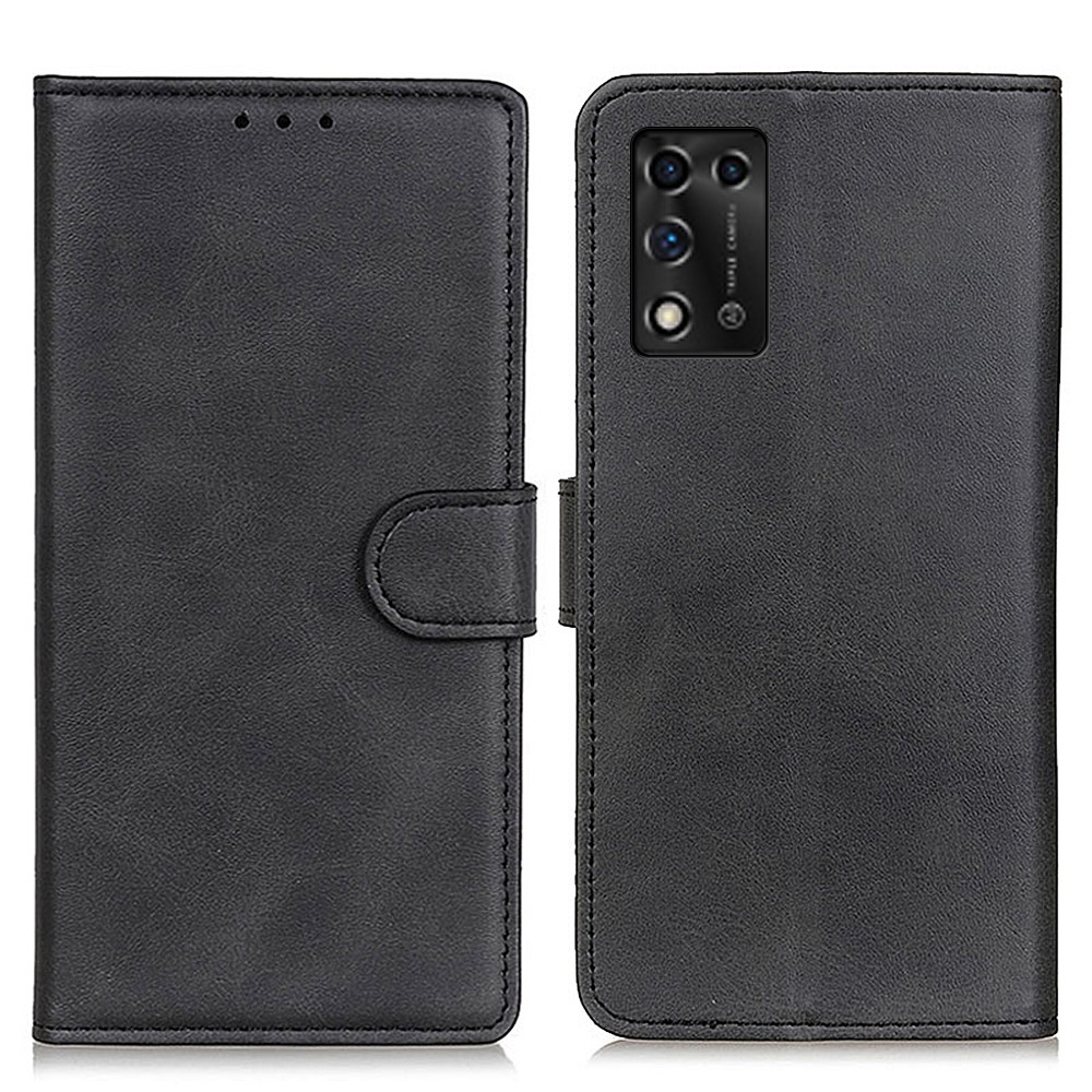 Mobile Phone Cover PU Leather Stand Phone Case Drop-resistant Flip Wallet Protective Shell for ZTE Libero 5G II - Black-1