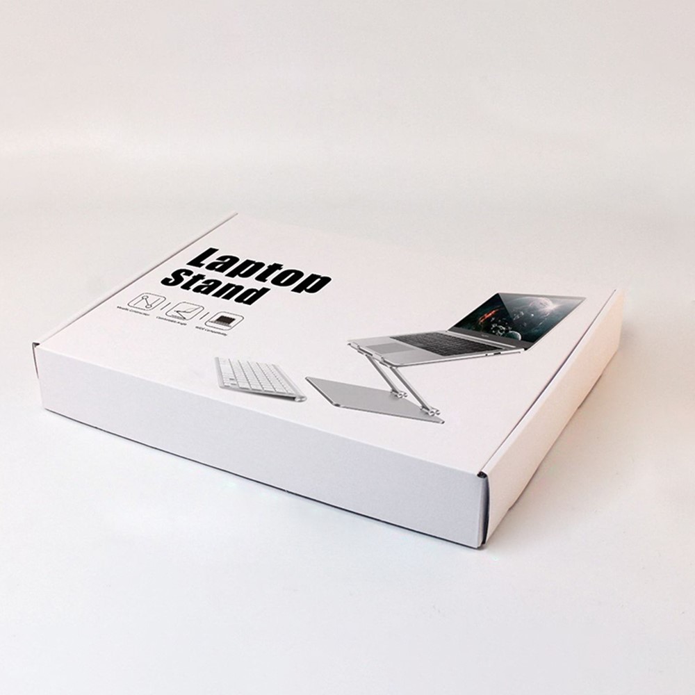 L301 Aluminum Alloy Foldable Computer Stand Laptop Stand Riser Holder Notebook Stand - Silver-11