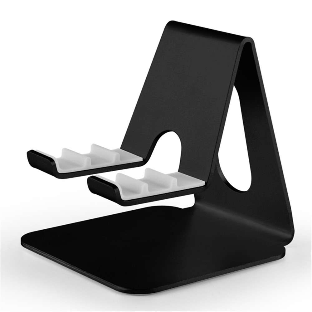 MT-610 Universal Mobile Phone Tablet Holder Aluminum Alloy Desktop Cellphone Bracket Stand - Black-1
