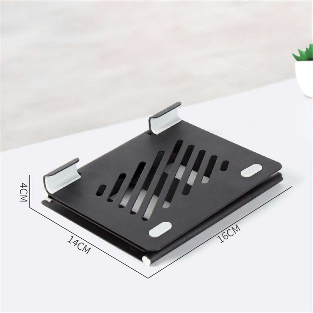 A37 Laptop Stand Metal Ergonomic Foldable Computer Stand Riser Holder Notebook Stand - Silver-7
