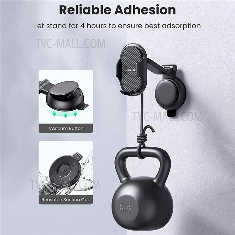 UGREEN Long Arm Suction Cup Base Mobile Phone Holder Bracket for Car Dashboard Windshield-7