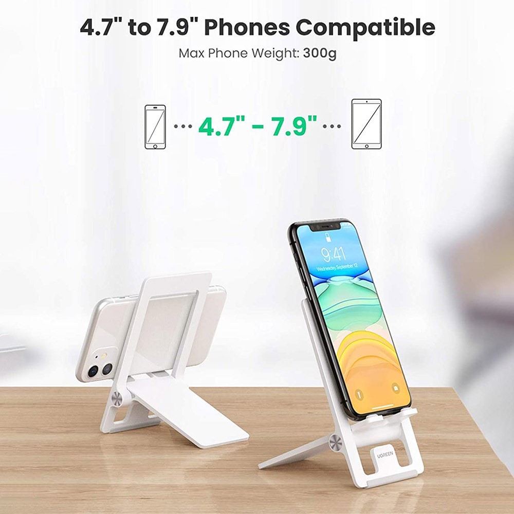 UGREEN For iPhone Samsung Universal Mobile Phone Stand Folding Desktop Adjustable Bracket-2