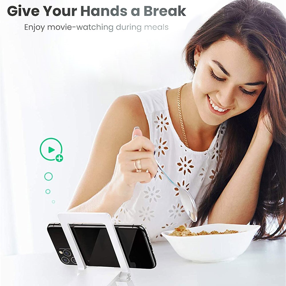UGREEN For iPhone Samsung Universal Mobile Phone Stand Folding Desktop Adjustable Bracket-3