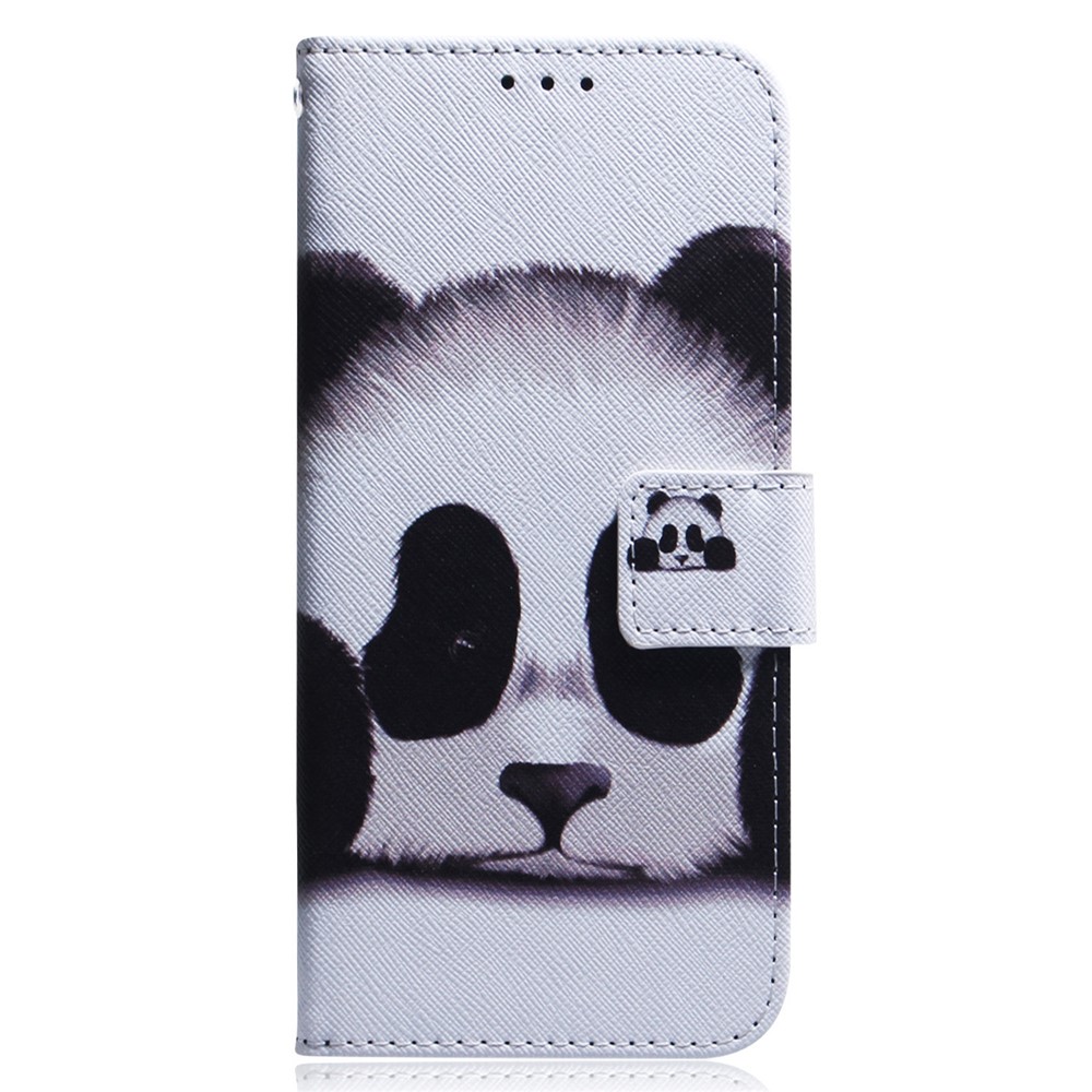 For ZTE Blade A72 / V40 Vita PU Leather Wallet Phone Case Pattern Printing Magnetic Folio Flip Protective Cover with Stand - Panda-2