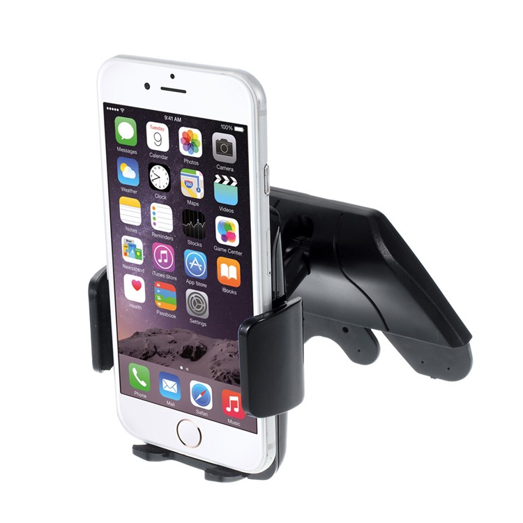 Rotary CD Slot Car Mount Holder para iPhone Samsung etc Largura: 55-100mm ZLP-CD1-2