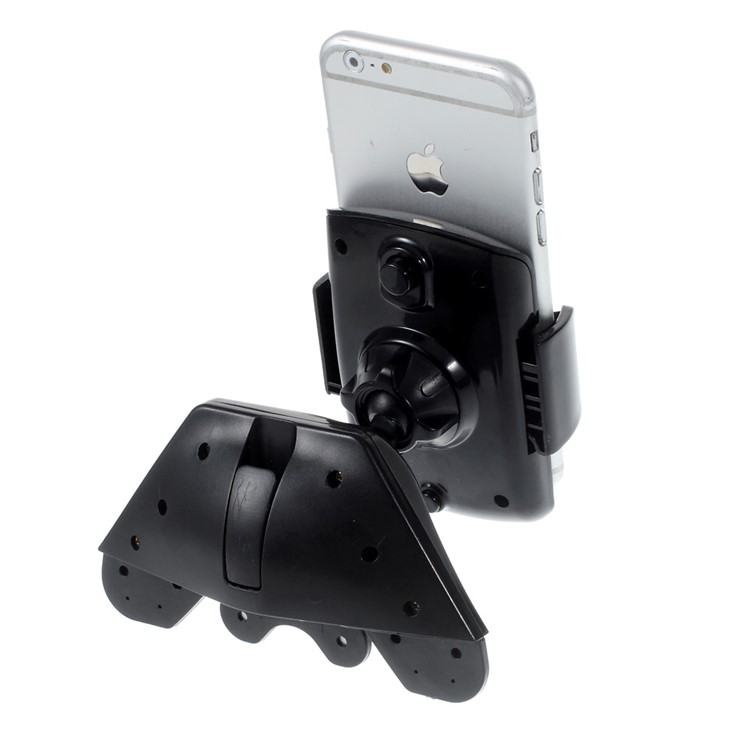 Rotary CD Slot Car Mount Holder para iPhone Samsung etc Largura: 55-100mm ZLP-CD1-3