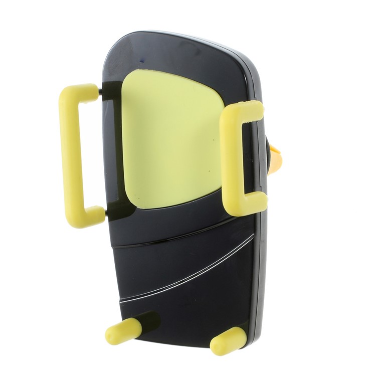 2-in-1 Air Vent + Windshield Car Mount Holder for iPhone 6s/6, Width: 50-90mm - Yellow-3