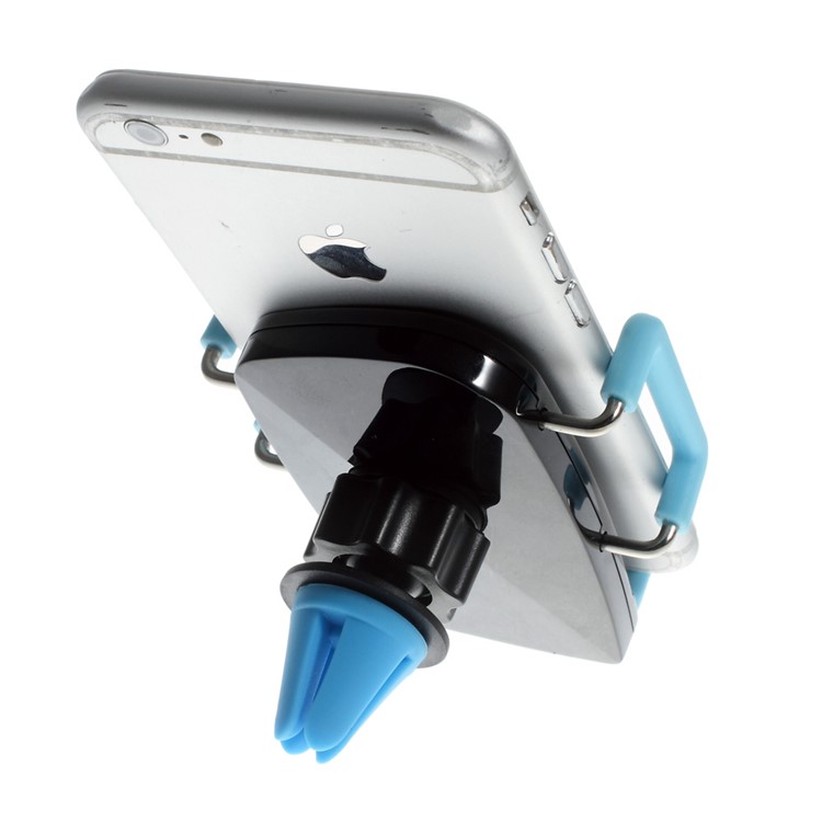 2-in-1 Air Vent + Windshield Car Mount Stand for iPhone 6s/6, Width: 50-90mm - Blue-2