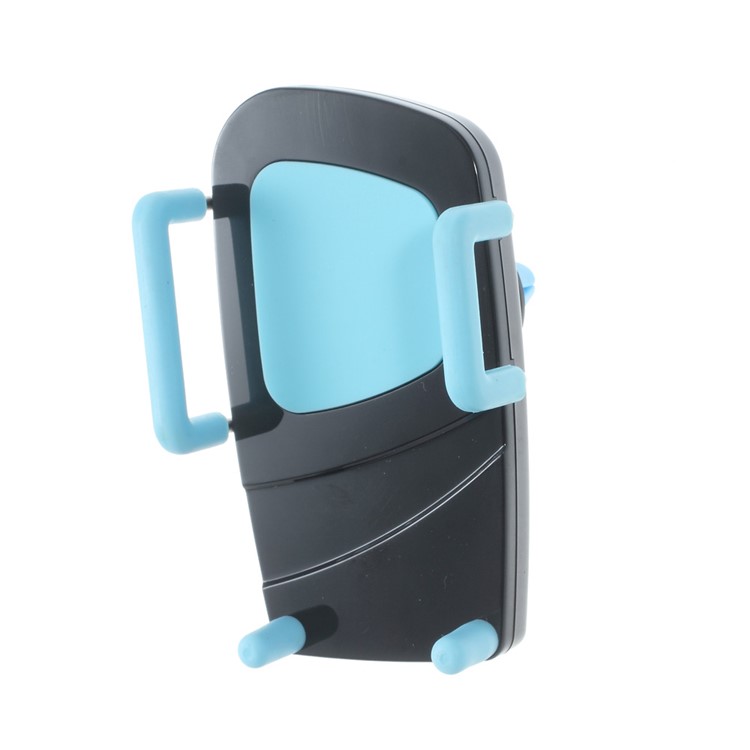 2-in-1 Air Vent + Windshield Car Mount Stand for iPhone 6s/6, Width: 50-90mm - Blue-4
