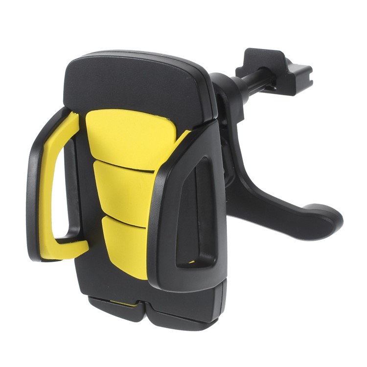 Universal Rotary Car Air Vent Mount Holder for iPhone 6s Plus/6s, Width: 40-95mm (YQ-A0027) - Yellow-4