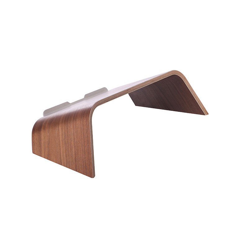 SAMDI Wooden Tilt Stand Desktop Bracket for MacBook Laptop - Brown-6