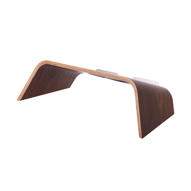 SAMDI Wooden Tilt Stand Desktop Bracket for MacBook Laptop - Brown-8