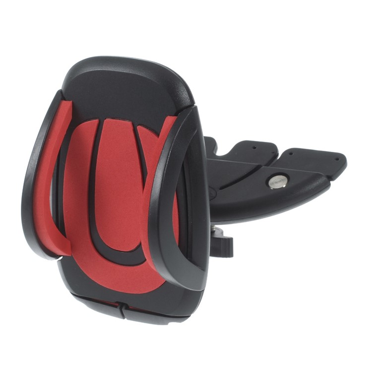K5 Universal DVD/CD Slot Car Mount Cradle for iPhone 6s / 6s Plus etc, Width: 45-98mm - Red-3