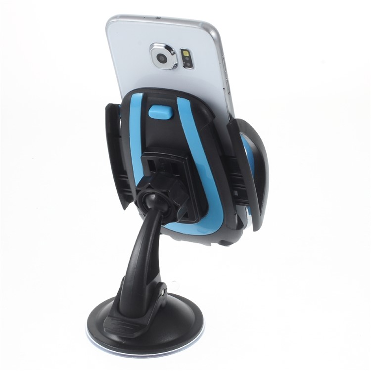 Rotary Suction Cup Car Mount Cradle for Samsung Note5, Width: 50-100mm - Blue-3