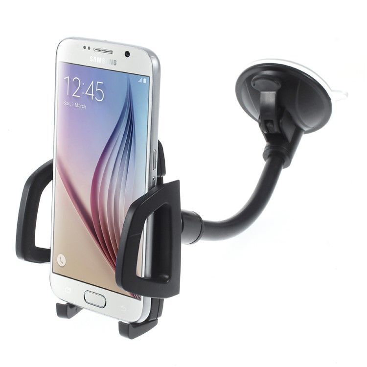 Suporte De Montagem De Carro De Ventosa Giratória De 360 ??graus Para Iphone Samsung Sony (42 + H54) - Preto-2