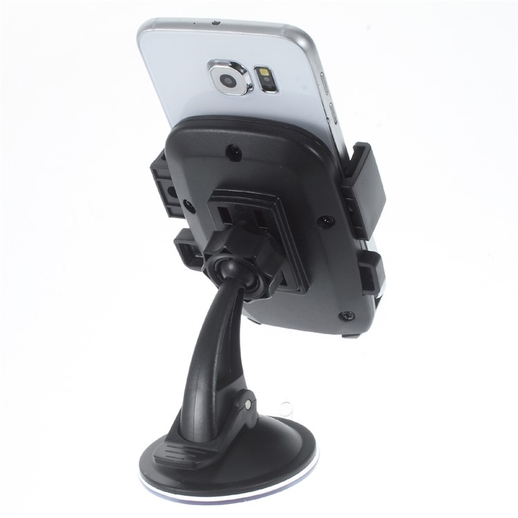 360 Degree Rotary Car Suction Cup Mount for Samsung Note5, Width: 58-81mm - Black-3