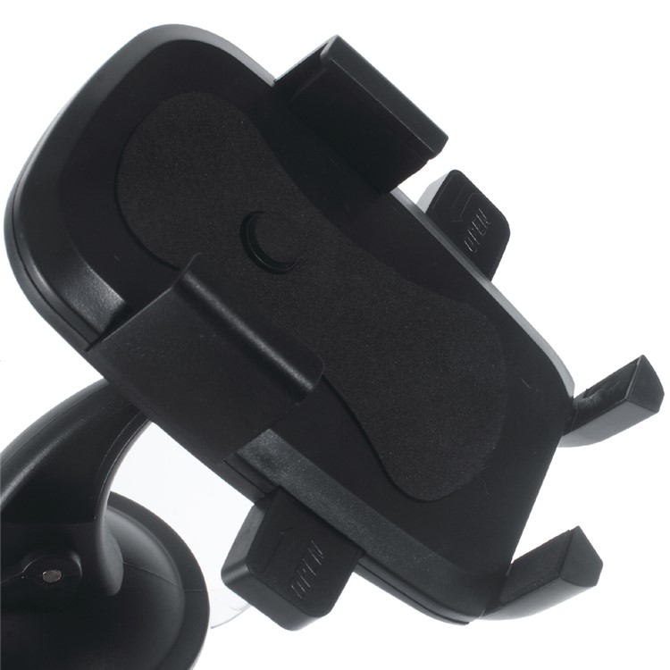 360 Degree Rotary Car Suction Cup Mount for Samsung Note5, Width: 58-81mm - Black-4