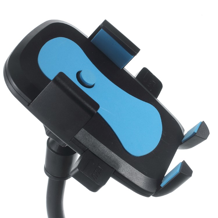 360 Degree Rotary Car Suction Cup Mount for Samsung Note5, Width: 58-81mm - Blue-10