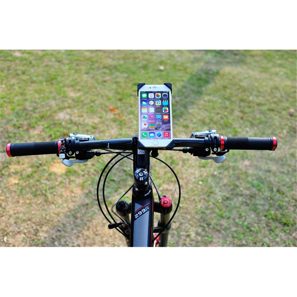 Universal Bicycle Bike Handlebar Holder Mount para iPhone 6s Plus / Samsung Galaxy S6 (CH-01-A)-Preto-8