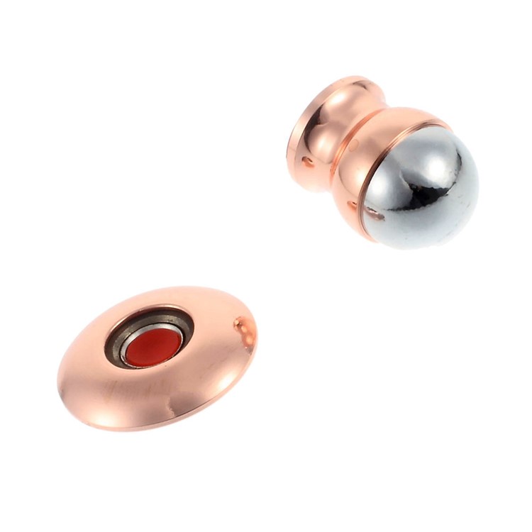 Magnetic Metal Car Mount Cradle Kit for iPhone Samsung Smartphone - Rose Gold Color-5