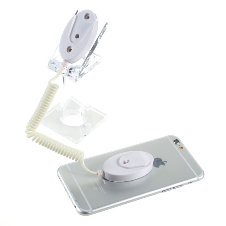Oval-shaped Anti-theft Security Mobile Phone Display Stand Holder with 70cm Spring Wire-2