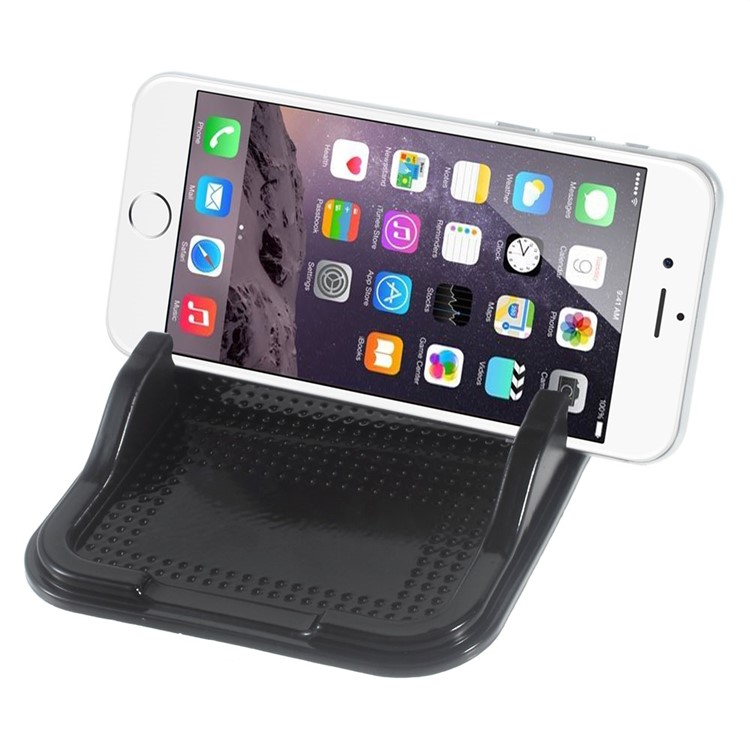 Sticky Dual-slot Car/Desk Non-slip Mat Phone Holder for iPhone 6s/Samsung S7 Etc-3