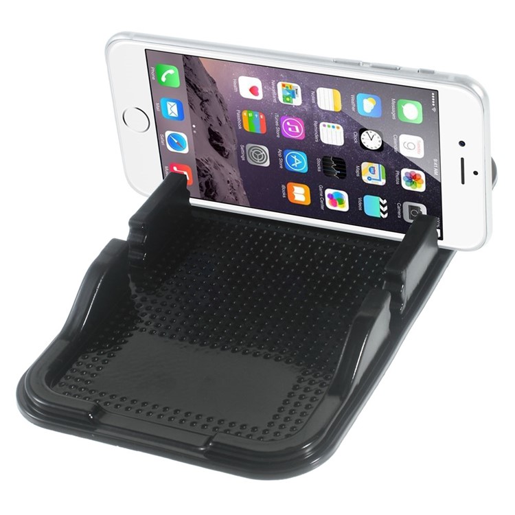 Sticky Dual-slot Car/Desk Non-slip Mat Phone Holder for iPhone 6s/Samsung S7 Etc-4