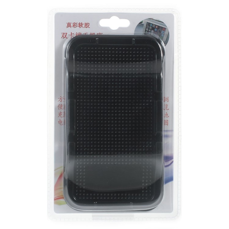 Sticky Dual-slot Car/Desk Non-slip Mat Phone Holder for iPhone 6s/Samsung S7 Etc-7