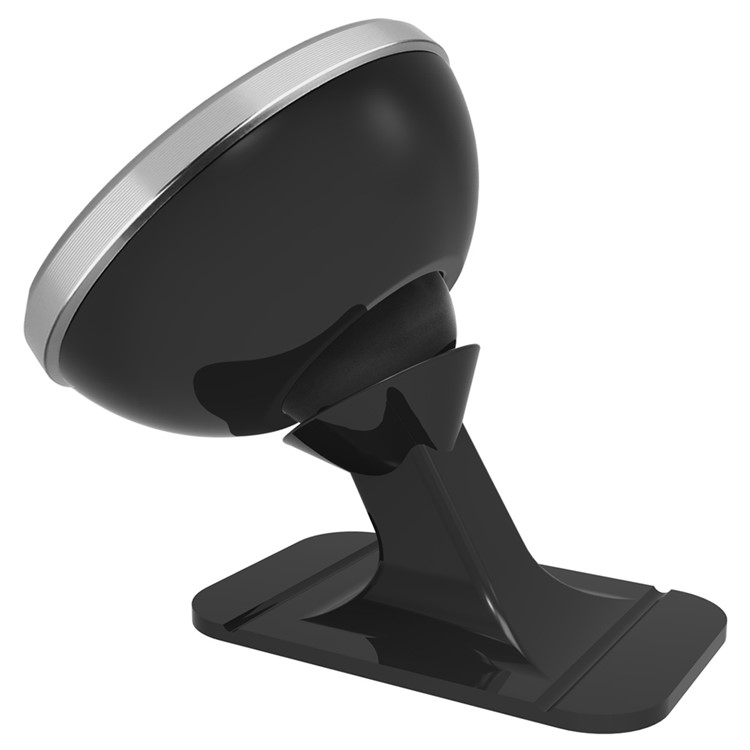 Baseus 360 Graus de Montagem de Carro Magnético de 360 ​​graus Pão de Painel Universal Phone Stand Para Iphone Samsung Huawei (tipo de Pasta) - Prata-5