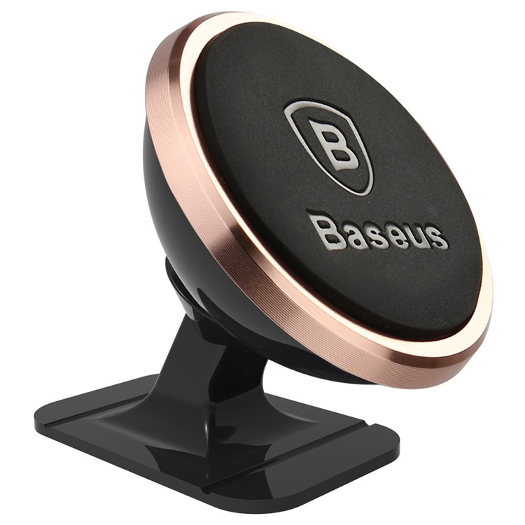 BASEUS Suporte De Montagem Magnética De Rotação De 360 ??graus (tipo De Pasta) - Cor Rosa Dourada-1