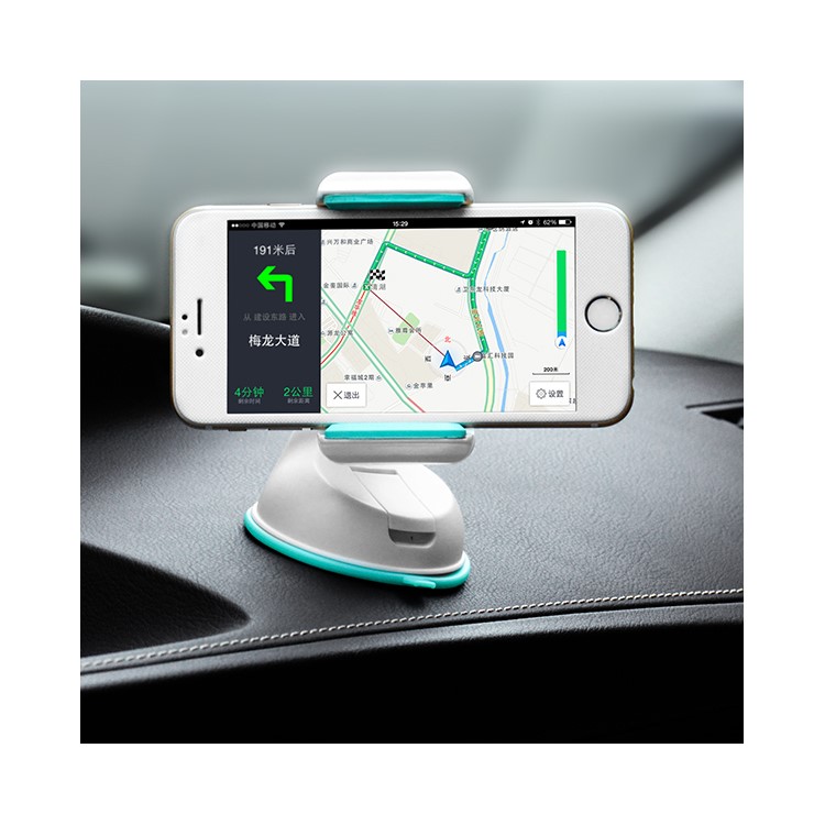 HOCO CA5 Suction Cup Car Holder for iPhone 6 Plus Samsung S7 - White / Blue-8