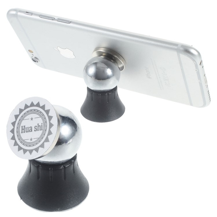 Mini Magnetic Car Mount Cradle Holder Kit for iPhone Samsung Smartphone - Black-1