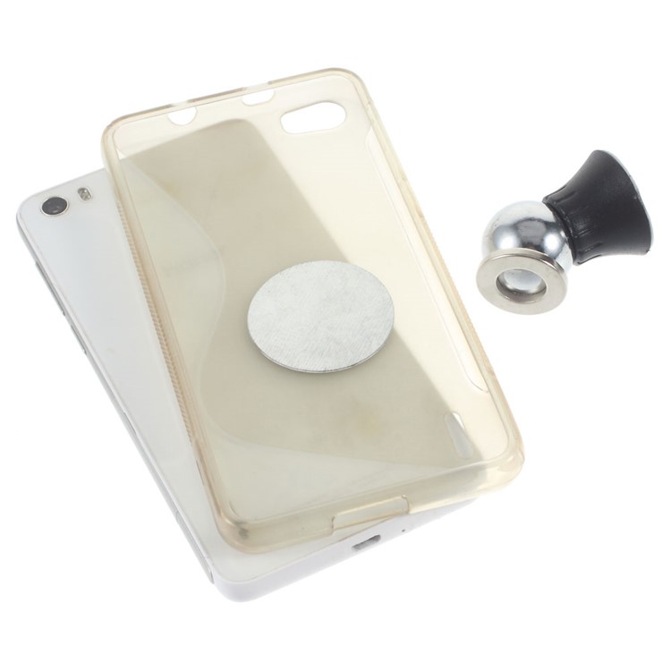 Mini Magnetic Car Mount Cradle Holder Kit for iPhone Samsung Smartphone - Black-5