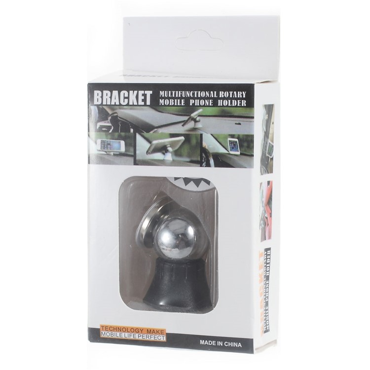 Mini Magnetic Car Mount Cradle Holder Kit for iPhone Samsung Smartphone - Black-7