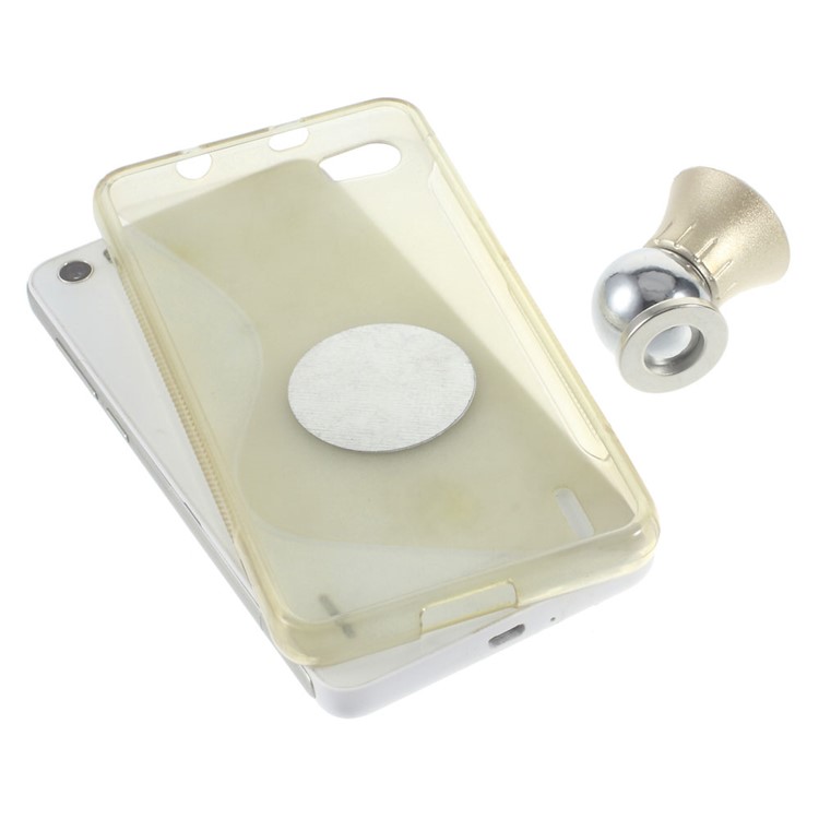 Mini Magnetic Car Mount Cradle Holder Kit for iPhone Samsung Smartphone - Gold Color-3